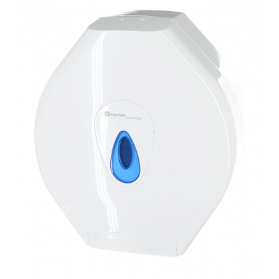 Pojemnik na papier toaletowy Merida Top Mega z niebieskim okienkiem